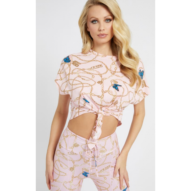 Camiseta manga corta anudada