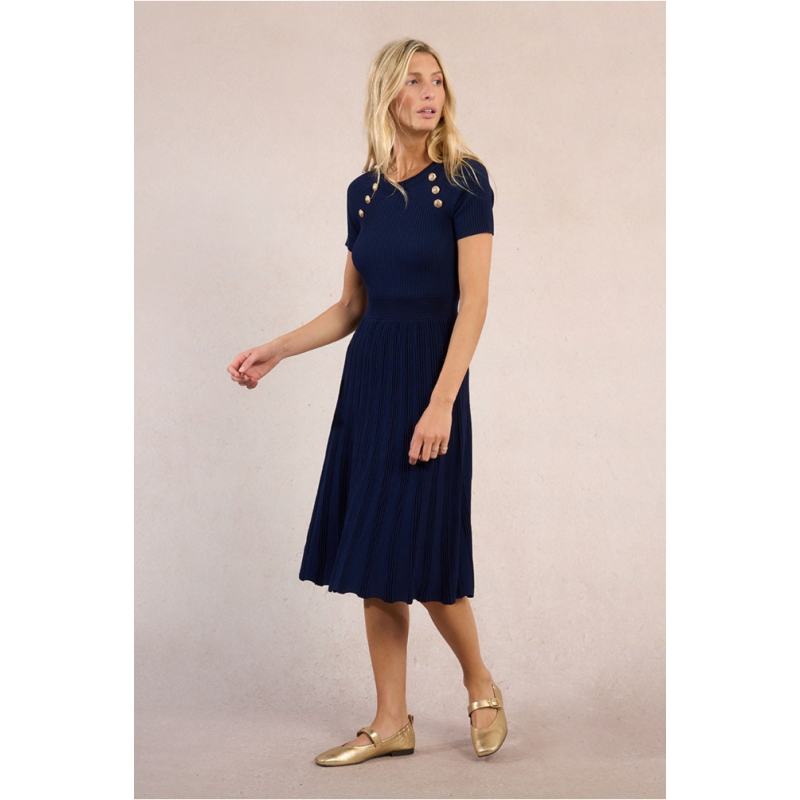 NAVY BLUE - VESTIDO M/C